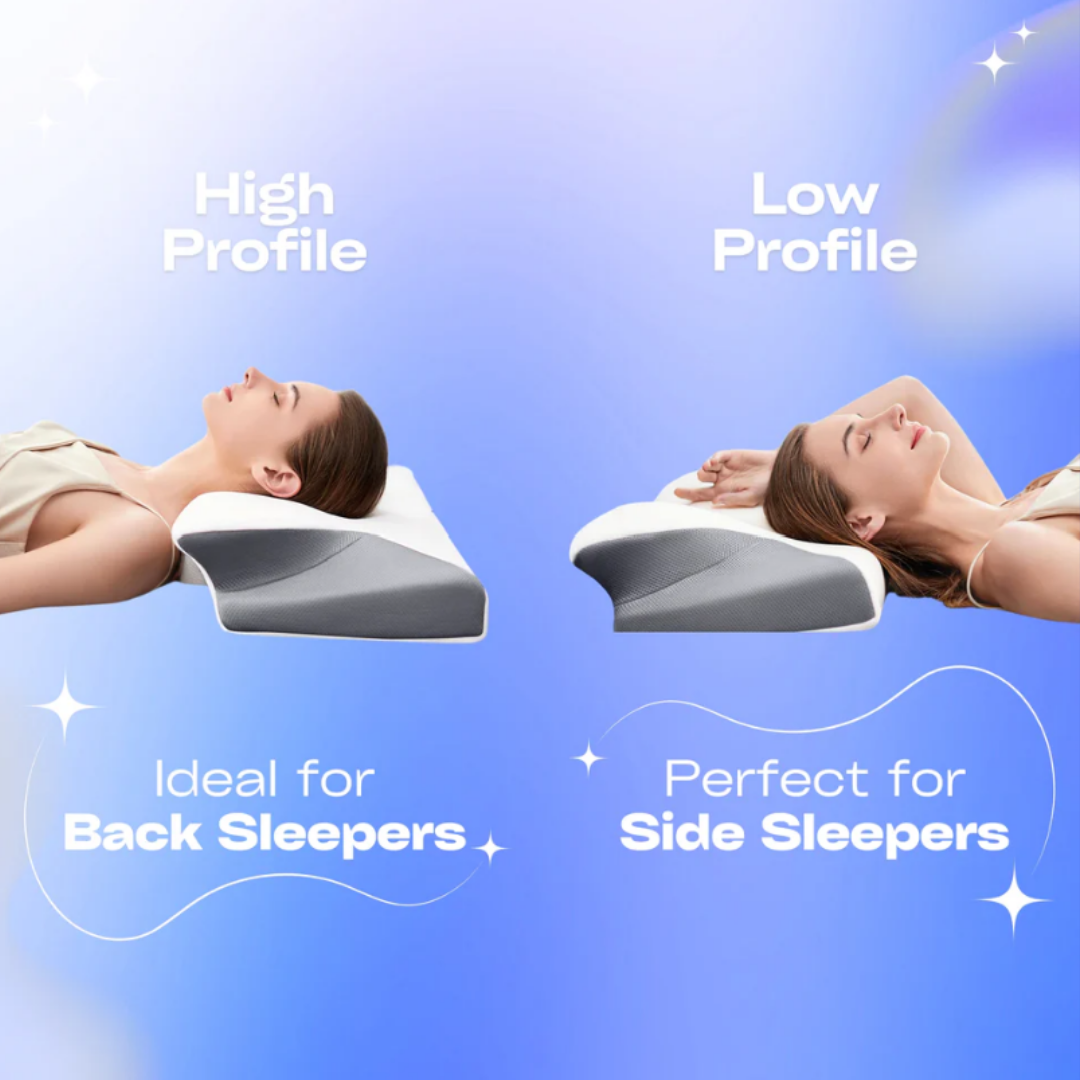 HILLS™ Deep Cervical Relief Pillow – Clinically-Guided Cervical Design