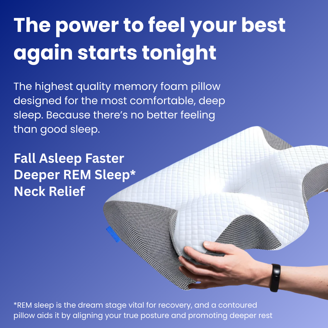 HILLS™ Deep Cervical Relief Pillow – Clinically-Guided Cervical Design