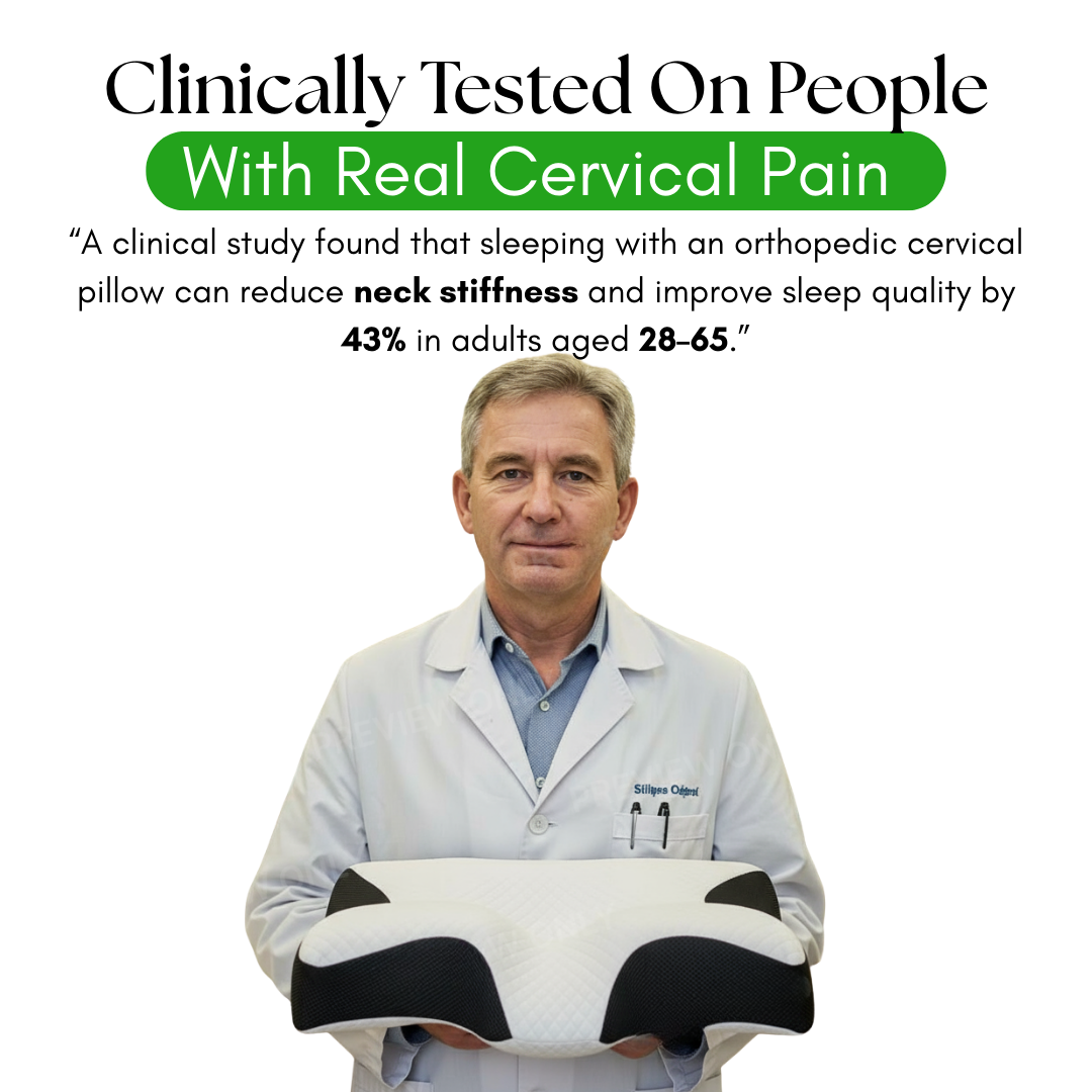HILLS™ Deep Cervical Relief Pillow – Clinically-Guided Cervical Design